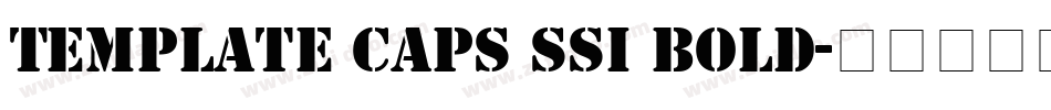 Template Caps SSi Bold字体转换